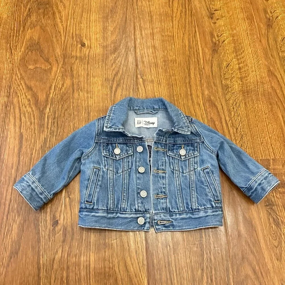 Baby Gap Disney Mickey Mouse embroidered Jean Jacket